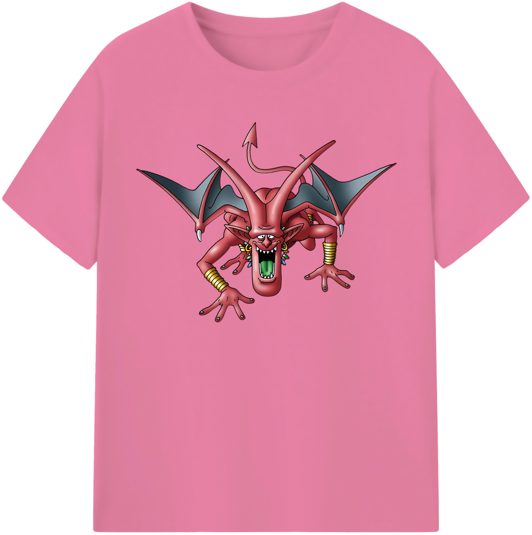 （画像用） ドラゴンクエスト Doragon Kuesuto Dragon Quest 綿100％半袖Tシャツ（フロントプリント）